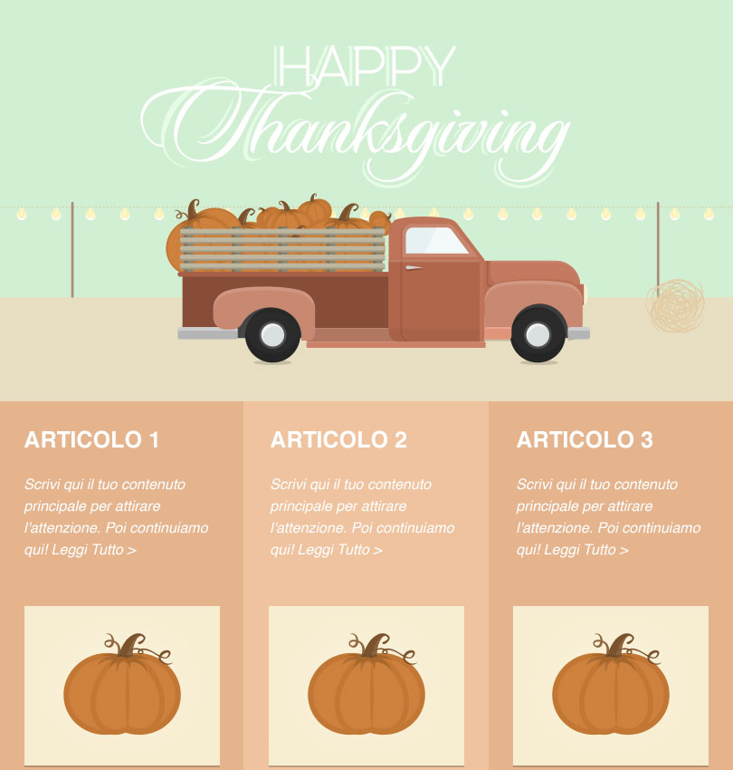 Pumpkin Truck template - Desktop