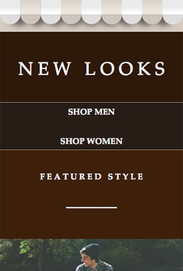 Shelves template - Mobile