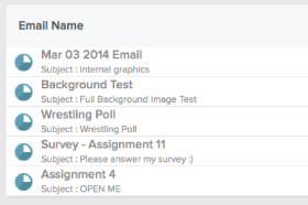 Compare past email campaigns